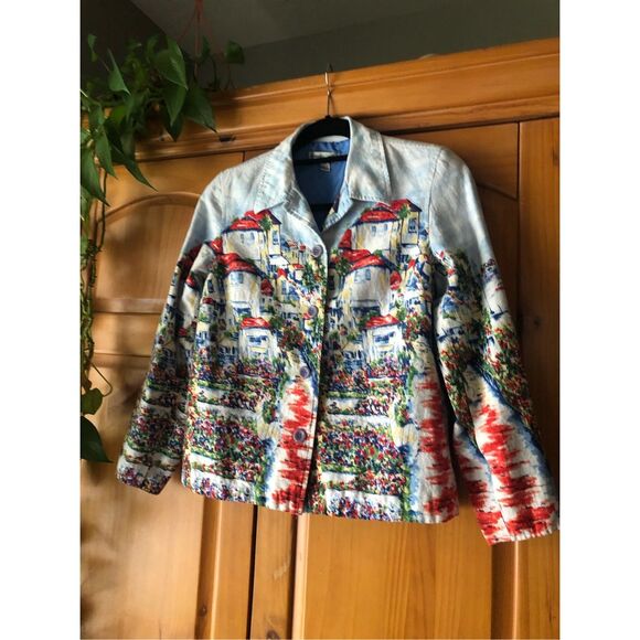 Coldwater Creek Scenic Village Art Jacket PM - Picture 3 of 12